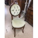 LOUIS STYLE BUTTON BACK BEDROOM CHAIR