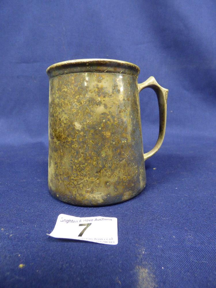 COLLECTION OF PEWTER, PLATED TANKARDS AND DRINKING VESSELS - Image 22 of 48