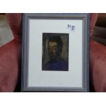 THOMAS O'DONNELL (1944 - ) FRAMED AND GLAZED OIL ON BOARD PORTRAIT OF A CHINESE GENTLEMAN SIGNED T