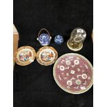 MIXED ORIENTAL CERAMICS, INCLUDING A SMALL LIDDED GINGER JAR AND MORE, ALSO INCLUDING A SCHATZ