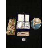 AERONAUTICAL RELATED COLLECTIBLES, INCLUDING BOAC CERAMIC POURING JUG, BOAC METAL TIN, CATHAY