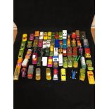 GROUP OF ASSORTED DIE CAST METAL VEHICLES, MOST BEING BY MATCHBOX