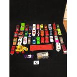 ASSORTED DIE CAST METAL VEHICLES, MOST BY MATCHBOX