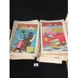 AN EXTENSIVE COLLECTION OF VINTAGE COMICS IN A LARGE BOX, INCLUDING THE HOTSPUR AND BATTLE, C.1970’