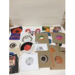 A BOX OF VINTAGE VINYL SINGLES