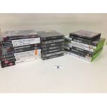 GROUP OF XBOX AND PLAYSTATION 1 & 2 GAMES