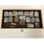 COLLECTION OF VINTAGE LIGHTERS, INCLUDING RONSON, OMEGA AND MANY MORE