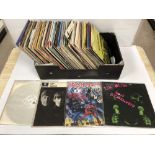 A COLLECTION OF 100 PLUS VINYL ALBUMS, HEAVY METAL, PUNK, POP AND ROCK, INCLUDING EXAMPLES BY IRON