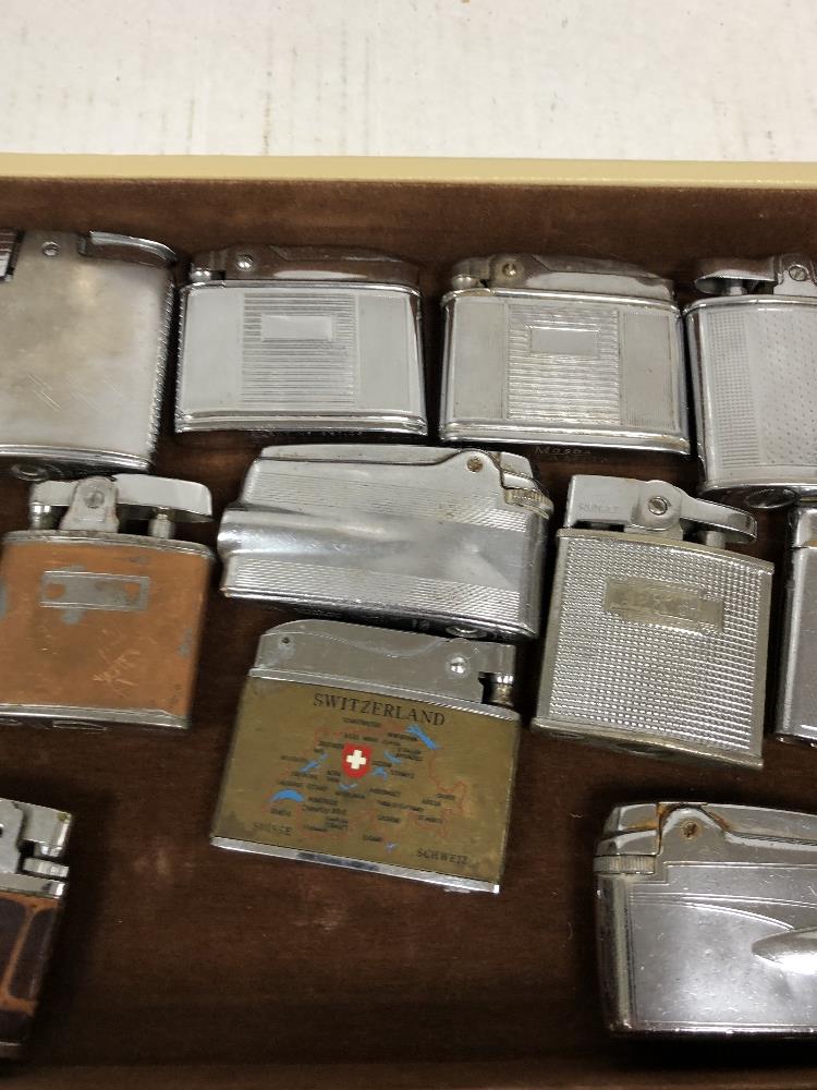 COLLECTION OF VINTAGE LIGHTERS, INCLUDING RONSON, OMEGA AND MANY MORE - Image 3 of 6