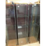 GLAZED DISPLAY CABINET WITH 3 SHELFS ALL WITH LOCKABLE KEY