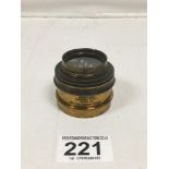 A COOKE LENS BY H.D TAYLOR'S PATENTS, BRASS