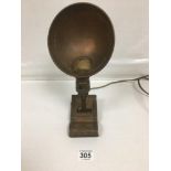 AN EARLY 20TH CENTURY ADJUSTO LITE, ENGLISH PATENT 125760, APRIL 25 1919, MADE IN THE USA