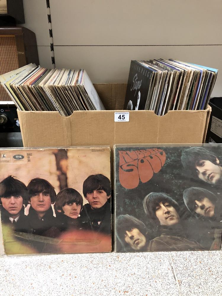 COLLECTION OF 100 PLUS VINYL ALBUMS, INCLUDING EXAMPLES BY THE BEATLES BOB DYLAN, PUNK ETC