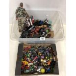 LARGE QUANTITY OF VINTAGE TOY FIGURES INCLUDING BATMAN AND MORE