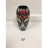 A MOORCROFT POPPY VASE,DATE 2007, 19CM HIGH