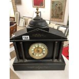 SLATE MANTLE CLOCK ANSONIA NEW YORK