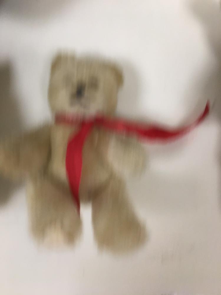 TWO HERMANN TEDDY BEARS WITH ORIGINAL LABELS, LARGEST 20CM HIGH, TOGETHER WITH ANOTHER BEAR, TWO - Image 4 of 7