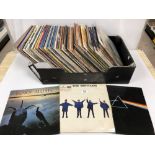 A GROUP OF 100 PLUS VINYL ALBUMS INCLUDING BEATLES, PINK FLOYD AND ROXY MUSIC ETC