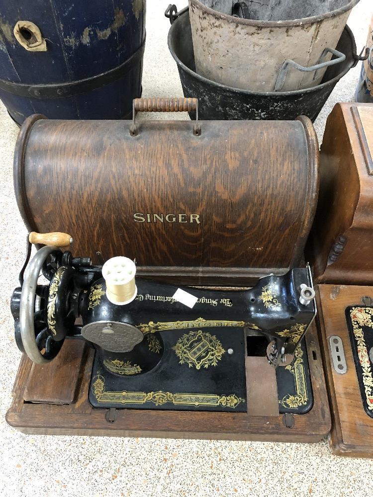 SINGER AND JONES HAND CRANK SEWING MACHINES - Image 3 of 3