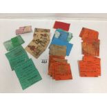 A SELECTION OF VINTAGE THEATRE TICKETS, INCLUDING THE DOME BRIGHTON 1901 -1903