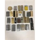 QUANTITY VINTAGE LIGHTERS, INCLUDING HADSON MINI, WIN 007 WINDPROOF AND MANY MORE