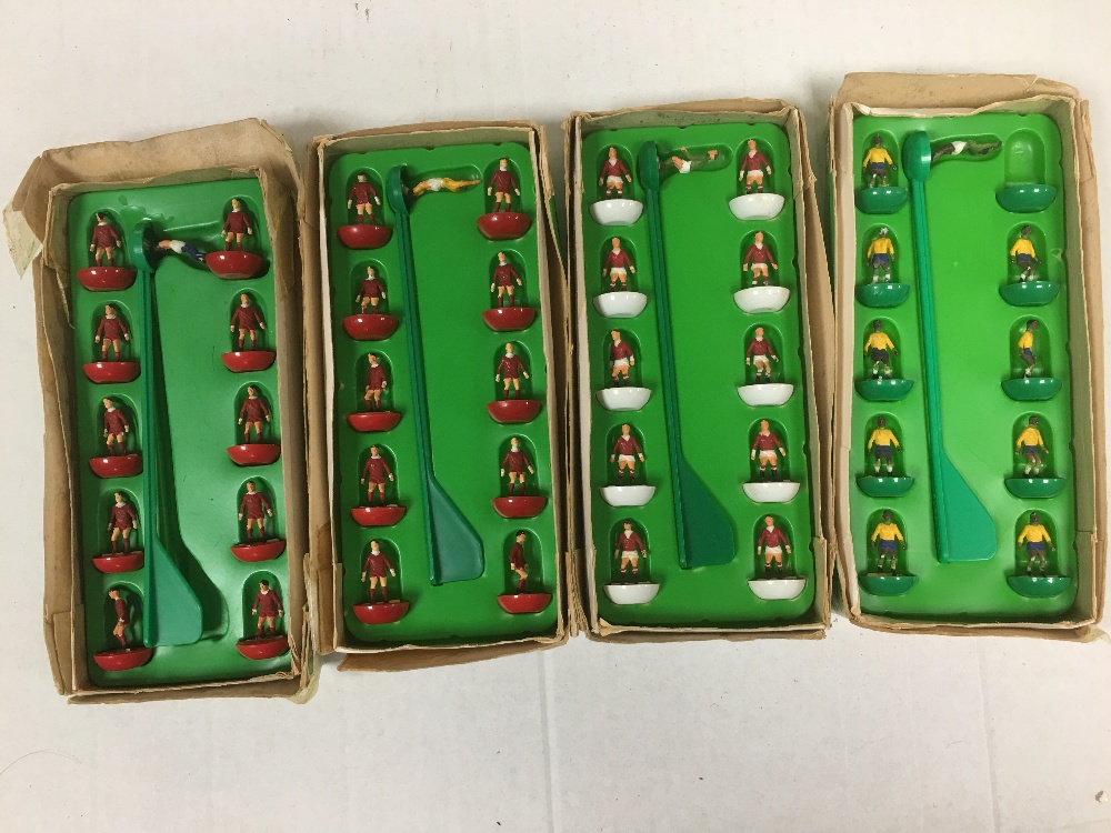 VINTAGE SUBBUTED TABLE SOCCER TEAMS AND ACCESSORIES INCLUDING ENGLAND - Image 3 of 4