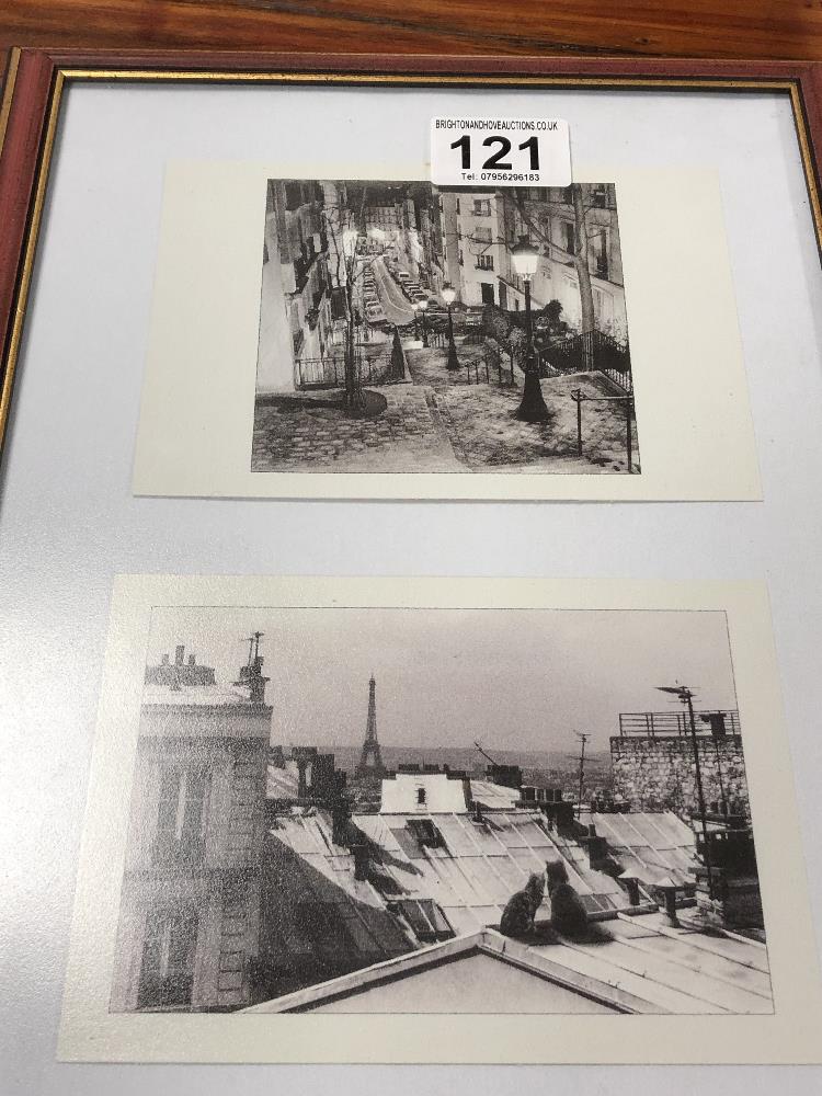 FIVE BLACK AND WHITE PHOTO GRAPHS OF PARIS, FRAMED AND GLAZED IN THREE FRAMES - Image 3 of 4