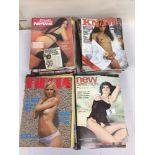 COLLECTION OF ADULT MAGAZINES 22 X KNAVE 4 X PARK LANE 22 X FIESTA