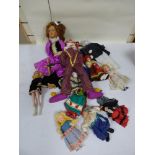 COLLECTION OF PUPPETS AND DOLLS ALL VINTAGE