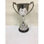 A LARGE SILVER PLATED TROPHY AWARDED TO THE WINNER OF THE CORAL SUSSEX CUP, BRIGHTON & HOVE