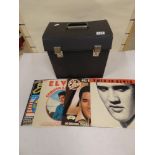 GROUP OF VINYL RECORDS AND ALBUMS, INCLUDING ELVIS
