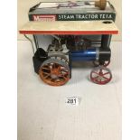 A MAMOD STEAM TRACTOR TE1A IN ORIGINAL BOX