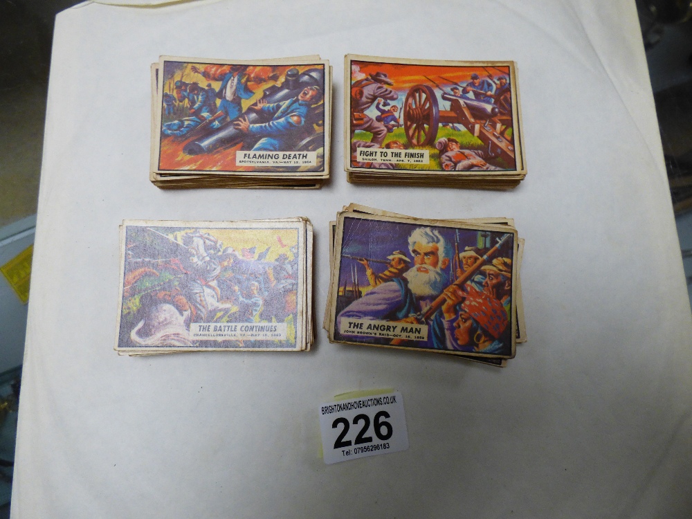 A COMPLETE SET OF CIVIL WAR NEWS ABC CARDS FROM 1965, 88 CARDS IN TOTAL