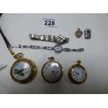 MIXED LOT OF WATCHES AND POCKET WATCHES, INCLUDING CYMREX POCKET WATCH ETC, ALSO INCLUDING A