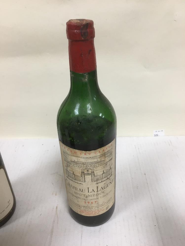 FOUR BOTTLES OF VINTAGE RED WINE, INCLUDING; GRAND VIN DE CHATEAU LATOUR 1968, CHATEAU LA LAGUNE - Image 3 of 7