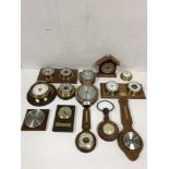 12 BAROMETERS INCLUDING WEATHERMASTER AND MOCCO