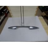 A LARGE UNUSUAL CHROME PENDANT HANGING LIGHT, 102CM HIGH