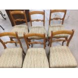 SIX BARBACK CHAIRS