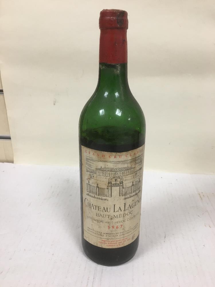 FOUR BOTTLES OF VINTAGE RED WINE, INCLUDING; GRAND VIN DE CHATEAU LATOUR 1968, CHATEAU LA LAGUNE - Image 6 of 7