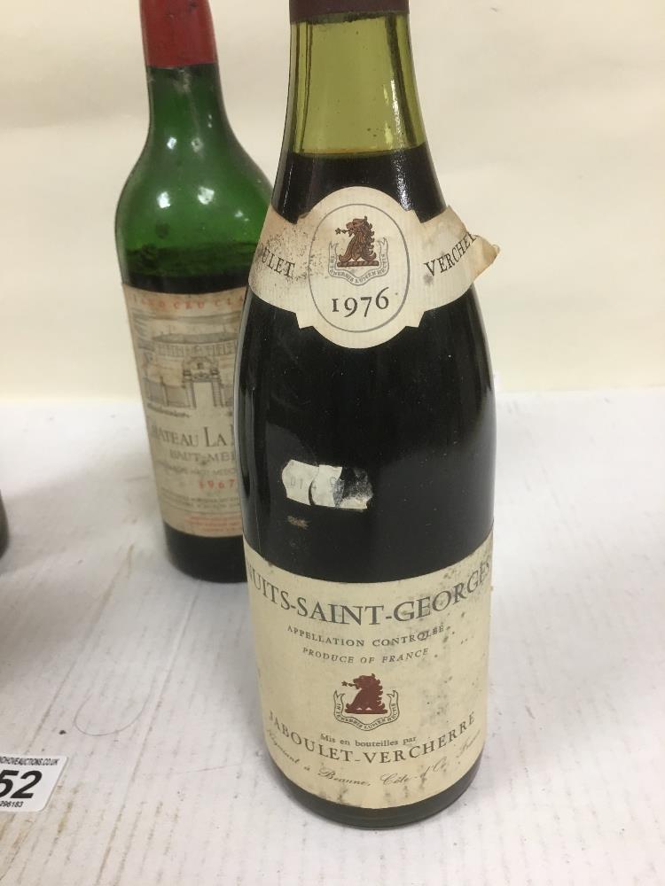 FOUR BOTTLES OF VINTAGE RED WINE, INCLUDING; GRAND VIN DE CHATEAU LATOUR 1968, CHATEAU LA LAGUNE - Image 2 of 7