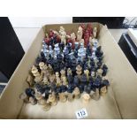 LARGE COLLECTION OF ASSORTED CHESS PIECES, INCLUDING SOME EROTIC PIECES