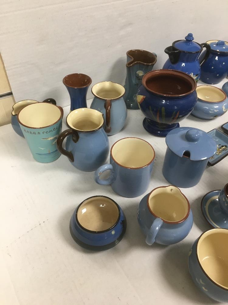 COLLECTION OF BLUE TORQUAY WARE AND DARTMOUTH POTTERY - Image 7 of 14