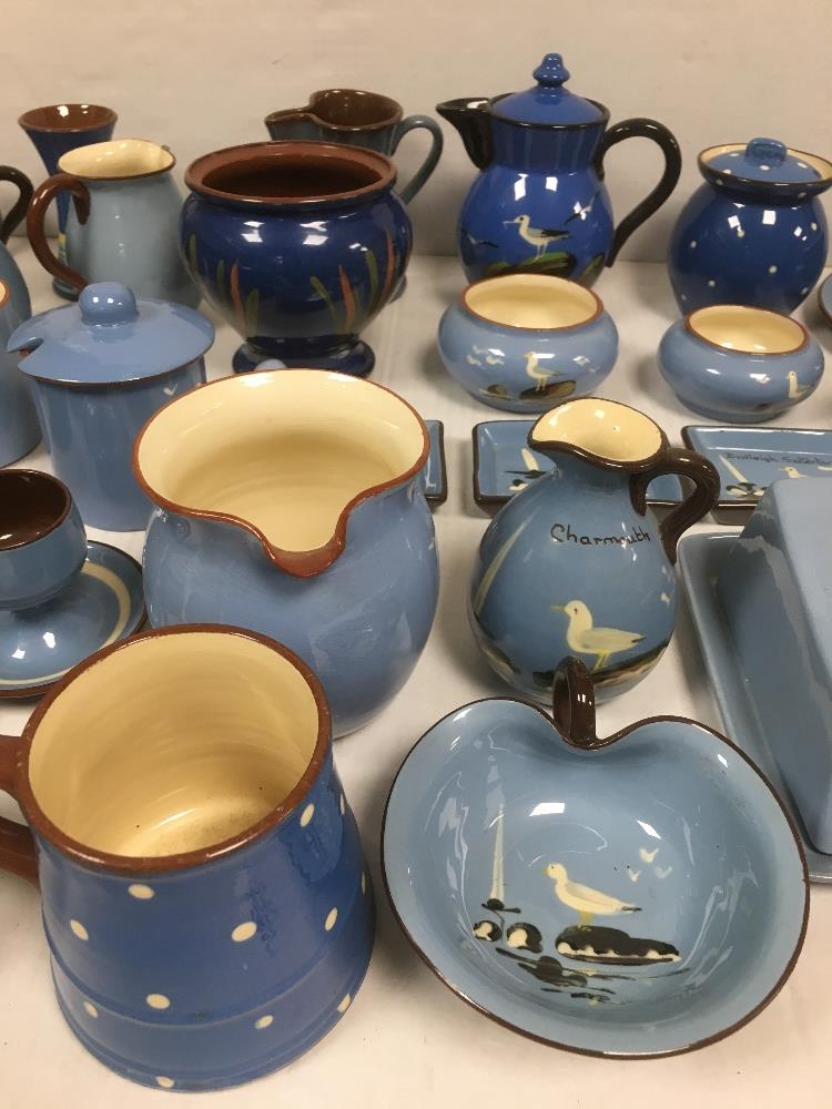 COLLECTION OF BLUE TORQUAY WARE AND DARTMOUTH POTTERY - Image 5 of 14