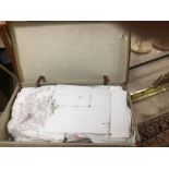 SUITCASE OF VINTAGE LINEN