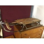 VINTAGE WOODEN SLEDGE ( THE FLYER )