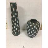 TWO VALCEREY VASES BOTH A/F LARGEST 61.5 CMS