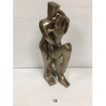 FRIENDSHIP MODEL BRONZED TITLED(LOVING TOUCH) SCULPTURE