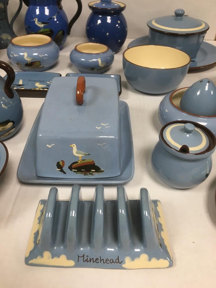 COLLECTION OF BLUE TORQUAY WARE AND DARTMOUTH POTTERY - Image 3 of 14