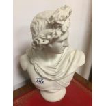 CERAMIC BUST MARKED C.DELPECH (RED) ART UNION OF LONDON 1861