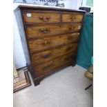 GEORGIAN 2 OVER 4 CHEST OF DRAWERS